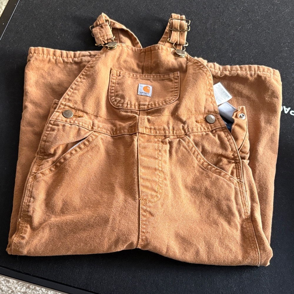 Carhartt Tan Bib Overalls